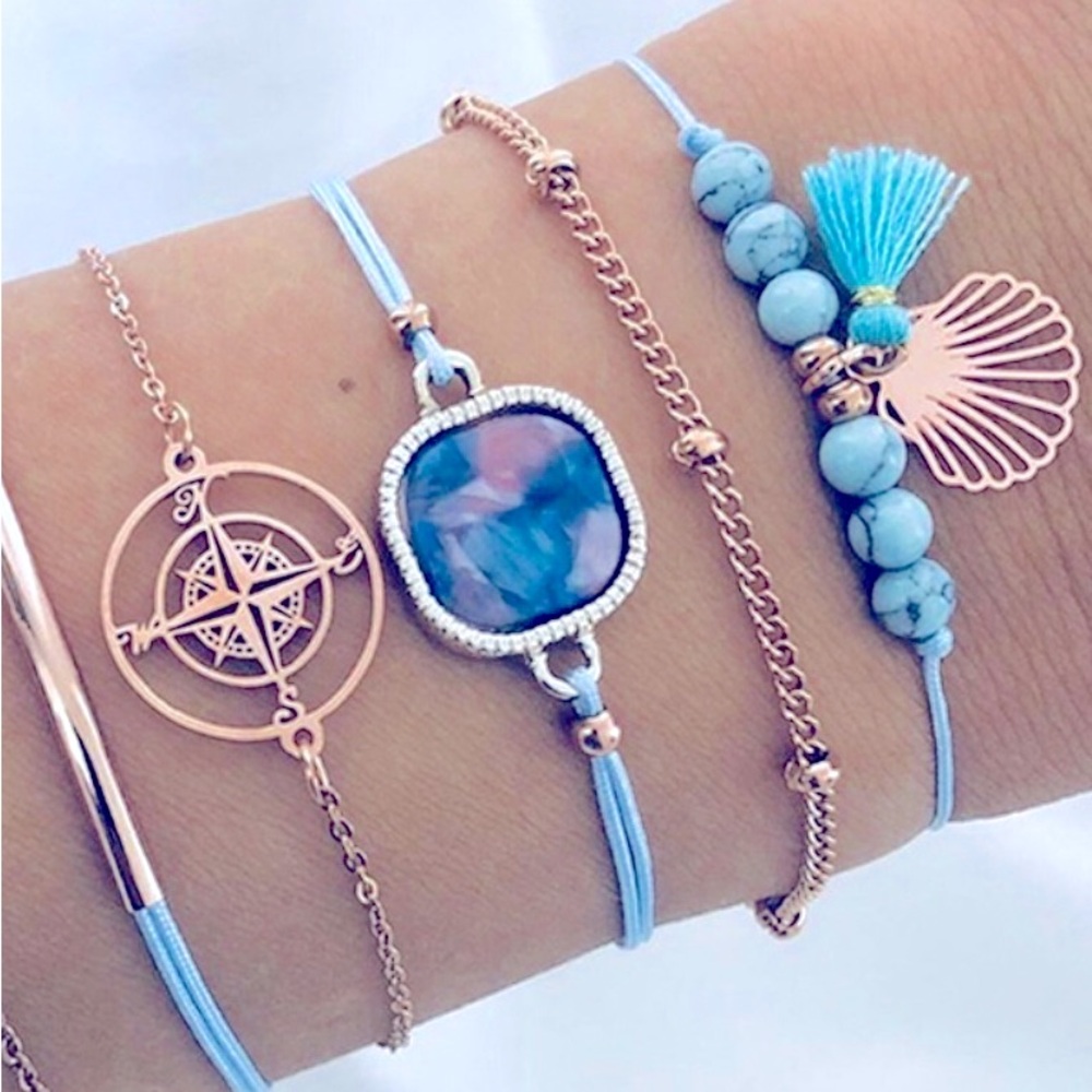 5pc Bohemian style bracelet